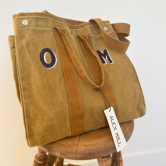 NWT Alex Mill The Perfect Weekday Tote in Golden Khaki - Picture 4 of 12